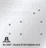 Italeri 3927 Scania S730 HIGHLINE 4x2 1/24